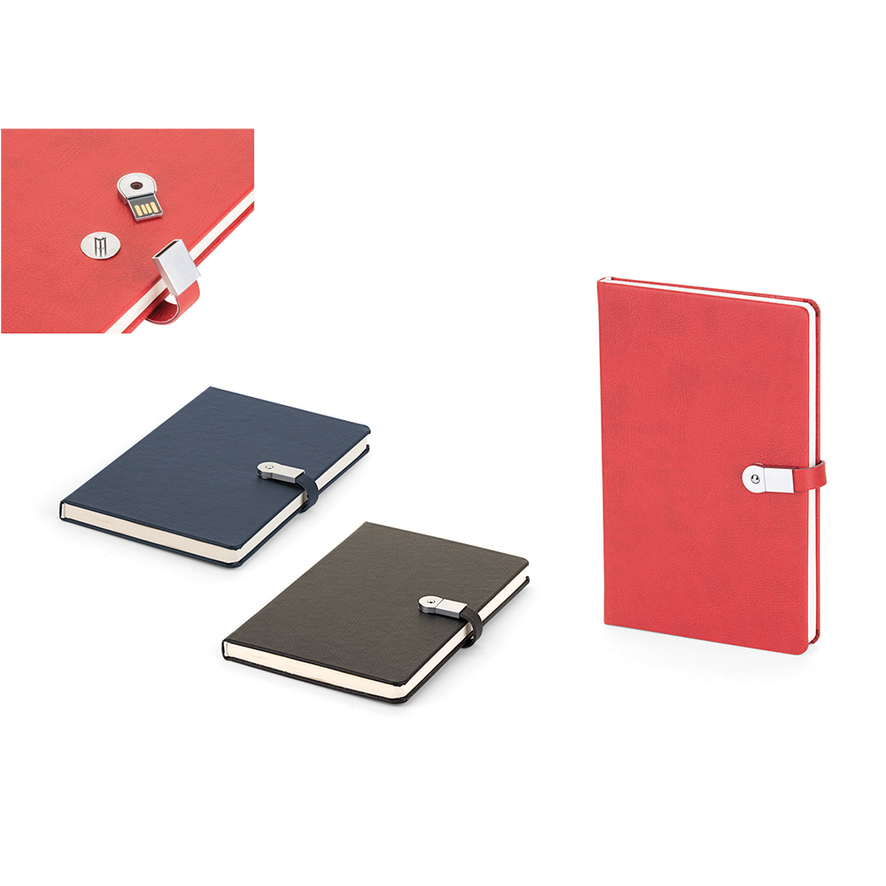 Termoderi Kapaklı Usb'li Defter ( 13 X 21 Cm )